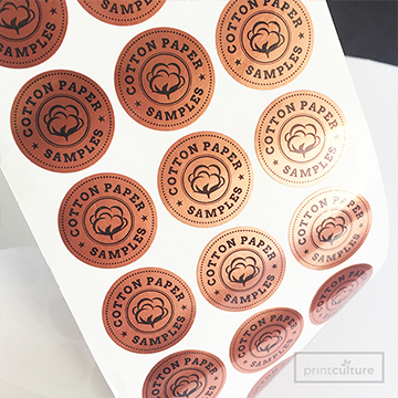 Bronze Paper Stickers