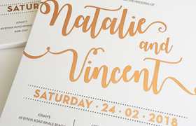 bronze  foil stamping